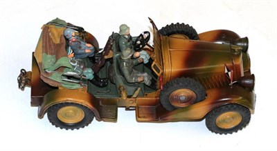 Lot 328 - Hausser Military Staff Car  camouflage livery with cloth tonneau and fitted with electric...