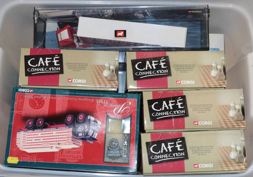 Lot 354 - Corgi Cafe Connection four models; together