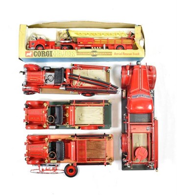Lot 381 - Signature Series (China) Fire Engines 1928 Maxim, 1927 Seagrave, 1939 American LaFrance and...