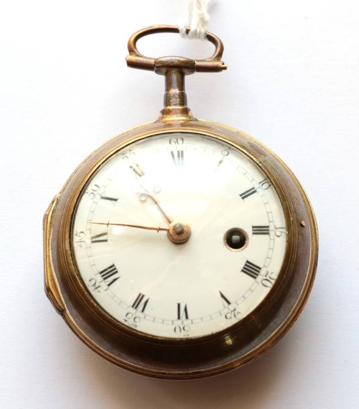 Lot 2172 - An Early 18th Century Verge Pocket Watch, signed Andrew Dunlop, London, circa 1715, gilt fusee...
