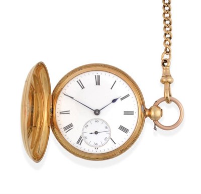 Lot 2187 - A Full Hunter Pocket Watch, signed Henry Bright, Leamington, circa 1880, lever movement, bimetallic