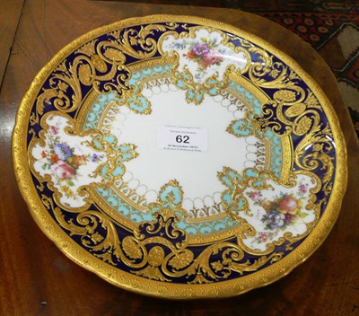 Lot 62 - A Royal Crown Derby Porcelain Plate from the E H Gary Service, 1910, en suite with the previous...