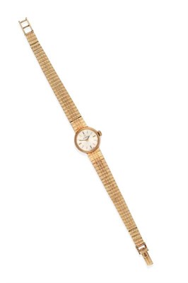 Lot 2192 - A Lady's 9ct Gold Wristwatch, signed Omega, 1968, (calibre 484) lever movement signed and...