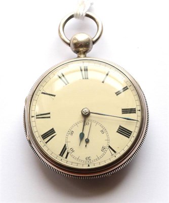 Lot 2198 - A Silver Open Faced Massey Type II Lever Escapement Pocket Watch, signed Henry Cadell, 1826,...