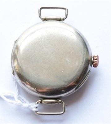 Lot 2212 - A Rare Large Nickel Cased First World War Period Wristwatch made for the Turkish Market, signed...