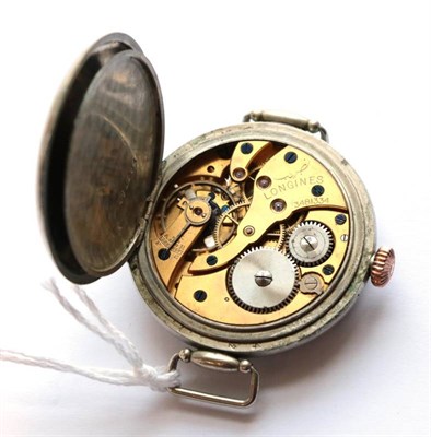 Lot 2212 - A Rare Large Nickel Cased First World War Period Wristwatch made for the Turkish Market, signed...