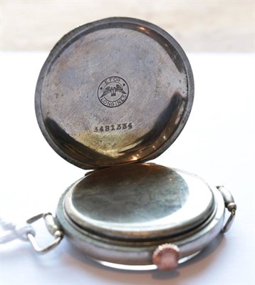 Lot 2212 - A Rare Large Nickel Cased First World War Period Wristwatch made for the Turkish Market, signed...