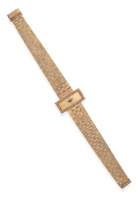 Lot 2218 - A Lady's 9ct Gold Wristwatch, signed Bueche Girod, 1967, (calibre 66) lever movement signed,...