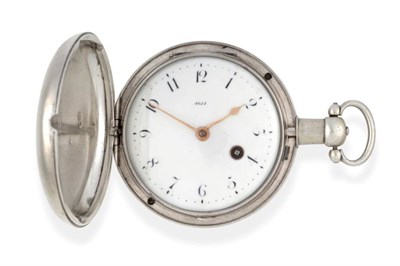 Lot 2224 - A Silver Full Hunter Pocket Watch, signed Barwise, London, 1808, gilt fusee movement signed and...