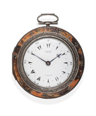Lot 2236 - A Triple Cased Verge Pocket Watch Made for the Turkish Market, signed George Prior, London,...