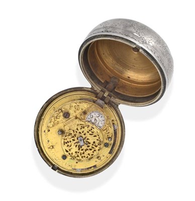 Lot 2242 - An Early 18th Century Repeating Verge Pocket Watch, signed Massy, London, Numbered 1548, circa...