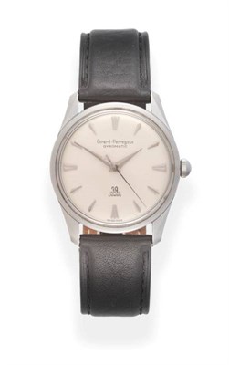 Lot 2257 - A Stainless Steel Automatic Centre Seconds Wristwatch, signed Girard Perregaux, model:...
