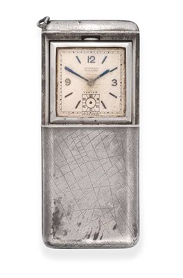 Lot 2270 - A Silver Purse Watch, signed Vertex, retailed by Edward, Glasgow, 1935, lever movement,...