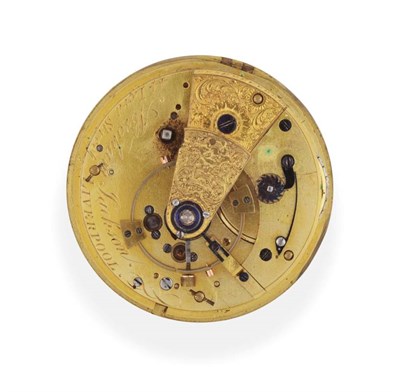 Lot 2298 - A 19th Century Pocket Chronometer Movement Now In a Later Purpose Made Brass Case, signed...