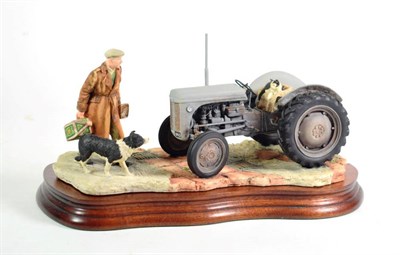 Lot 8 - Border Fine Arts 'An Early Start' (Massey Ferguson Tractor), model No. JH91 by Ray Ayres, on...
