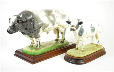 Lot 11 - Border Fine Arts 'Belgian Blue Bull' (Style One), model No. B0406 by Ray Ayres, limited edition...