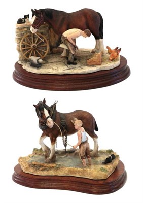 Lot 35 - Border Fine Arts 'Cooling His Heels', model No. B0770 by Ray Ayres, limited edition 80/1500, on...