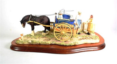 Lot 36 - Border Fine Arts 'Daily Delivery' (Milkman with Horse-drawn cart), model No. JH103 by Ray...