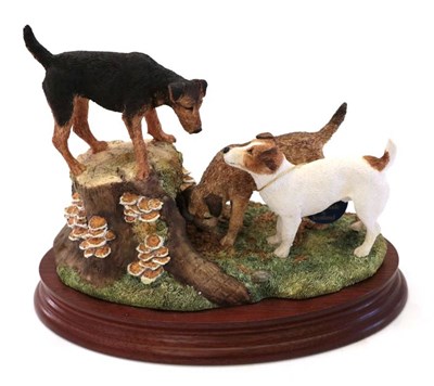 Lot 79 - Border Fine Arts 'Nowt Stirring' (Terriers), model No. B1151 by Anne Wall, limited edition...