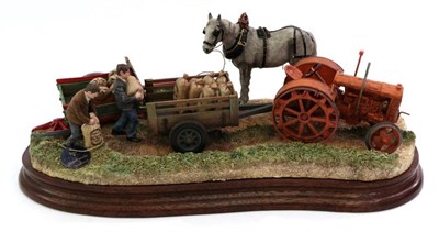Lot 83 - Border Fine Arts 'Old Meets New', model No. B1057, limited edition 88/950, on wood base, with...