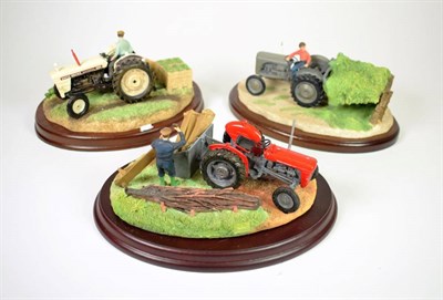 Lot 102 - Border Fine Arts Studio Tractor Models: 'Silage Time', model No. A26878, signed to base by Ray...