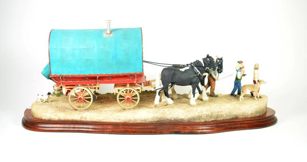 Lot 121 - Border Fine Arts 'Travelling Home from Appleby Fair', model No. B0775 by Ray Ayres, limited edition