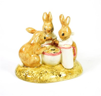 Lot 145 - Beswick Beatrix Potter Tableau 'Flopsy, Mopsy and Cotton-Tail', model No. P4161 (style two),...