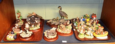Lot 154 - Border Fine Arts 'Hawaiian Goose & Goslings', model No. PS02, limited edition 111/1850, Otter...