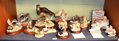 Lot 161 - Border Fine Arts Wild Animals and Beatrix Potter Figurines Including: 'Lord of the River'...