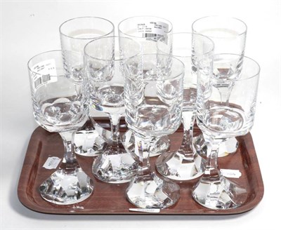 Lot 122 - A set of eight Baccarat Narcisse pattern water goblets, etched marks (8)