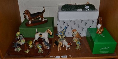 Lot 169 - A group of Beswick models of birds and other animals; a Royal Worcester bird etc