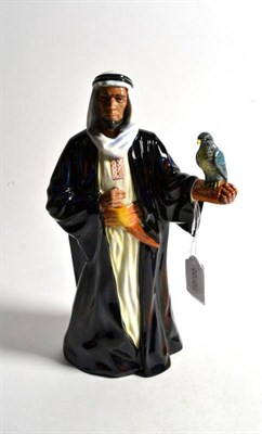 Lot 198 - A Royal Doulton figure 'Sheikh', printed mark to base and painted 'Factory Proof', 25.5cm high  NB