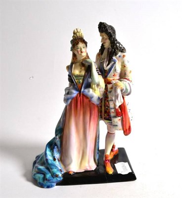 Lot 202 - Royal Doulton china figure Promenade HN2076, with letter from Royal Doulton dated 10th March 1965