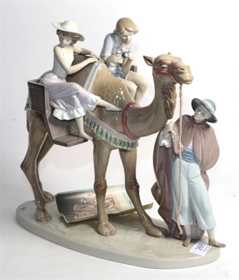 Lot 266 - A Lladro model group, figures and a camel, model No. 5402 (a.f.)