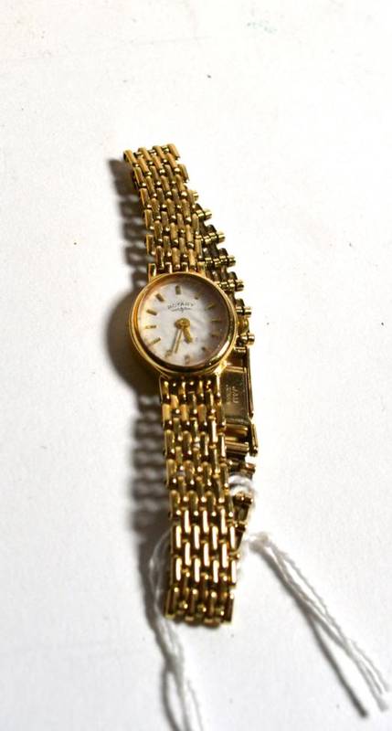 Lot 345 - A lady's 9 carat gold Rotary wristwatch, boxed