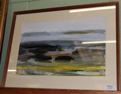Lot 1002 - Mary Lord (b.1931) ''Moorland Morning'', signed, oil on paper, 32cm by 49cm  Provenance: Park...