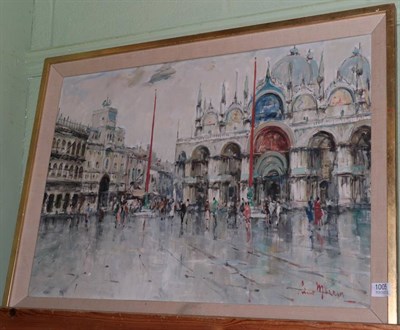 Lot 1005 - * Mazzin (20th century) The Piazza San Marco, signed, oil on canvas