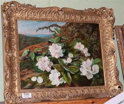 Lot 1008 - Thomas Waller (19th century) ''Apple Blossom'', signed and dated 1859, oil on canvas