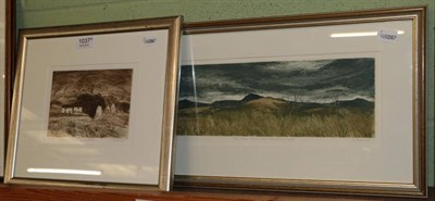 Lot 1037 - Mary Farnell (1926-2014) ''The Three Peaks from Bentham Moors'', signed, inscribed and numbered...