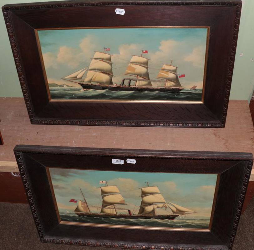 Lot 1042 - Salvatore Coldeicco, a pair of oils, triple masted ships