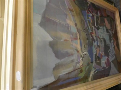 Lot 1053 - Christopher Assheton-Stones (1947-1999) A collection of abstract works, mostly pastels, framed...