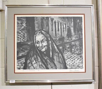 Lot 1084 - After Lawrence Isherwood, ''Gracie Fields'', signed, limited edition print numbered 8/75