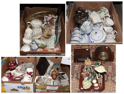 Lot 1125 - Quantity of collectables including lead figures; driving goggles; cigarette case; silver coins;...
