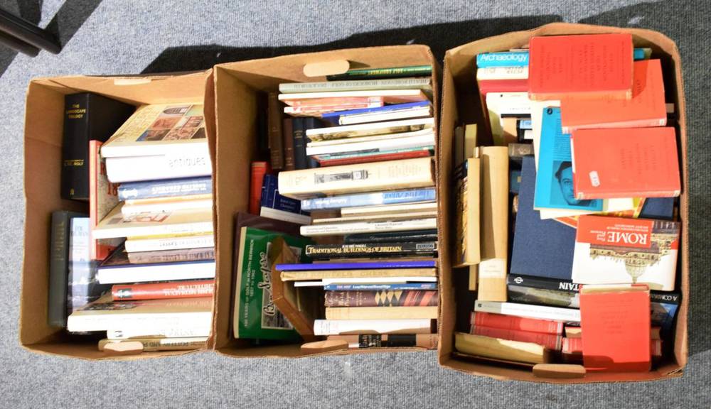 Lot 1152 - Eleven boxes of books including antique reference, golf, history, etc