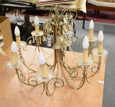 Lot 1161 - An eight light chandelier
