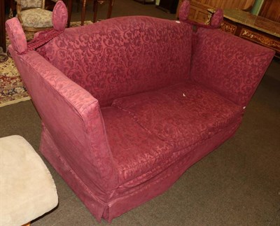 Lot 1331 - A Knoll type drop leaf sofa