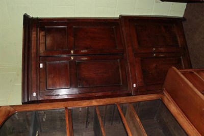 Lot 1378 - A George III oak standing corner cupboard