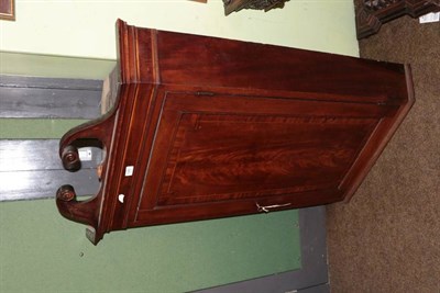 Lot 1382 - A George III mahogany wall hanging corner cupboard