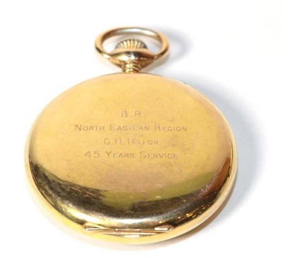 Lot 206 - A small carriage timepiece with outer travelling case; and a British Railway North Eastern...
