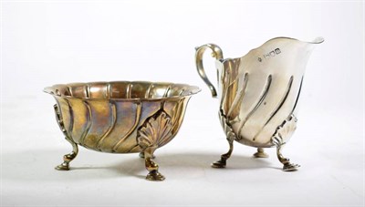 Lot 241 - A late Victorian silver cream jug and sugar bowl, Messrs Barnard, London 1598/1901